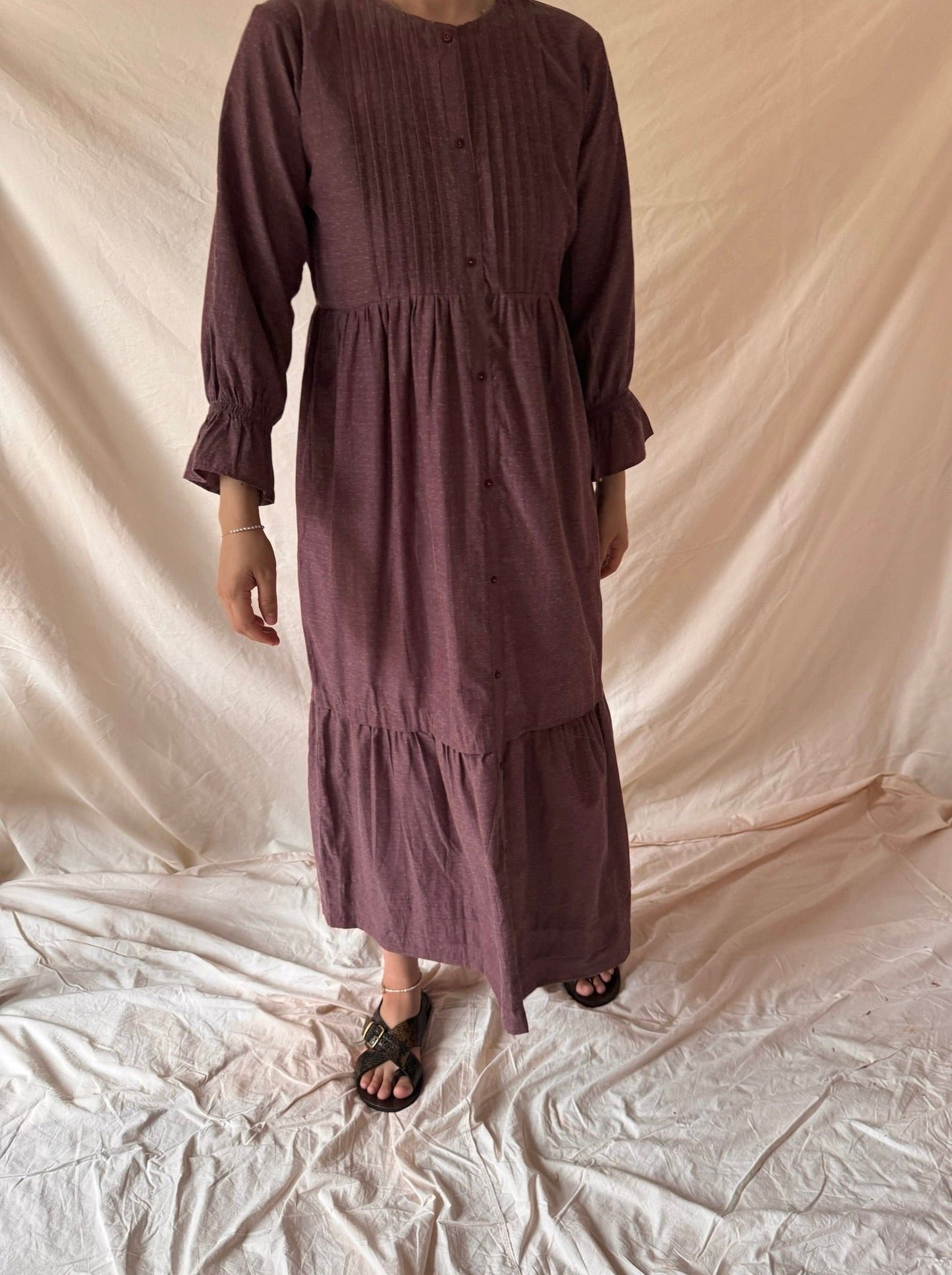 Amina Cotton Maxi - Purple