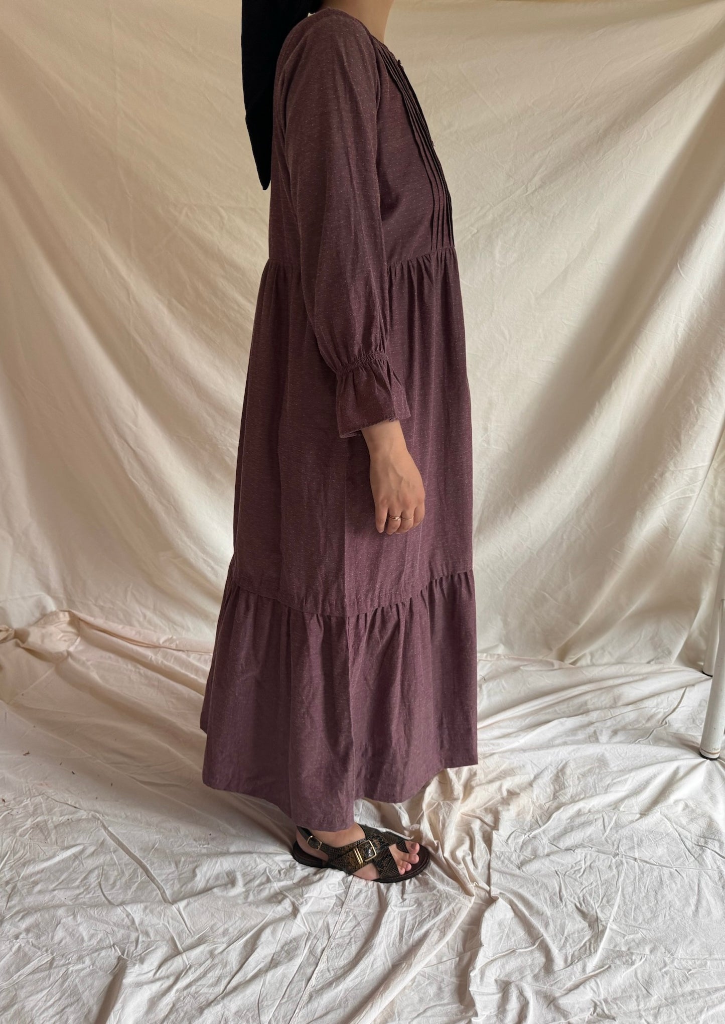 Amina Cotton Maxi - Purple