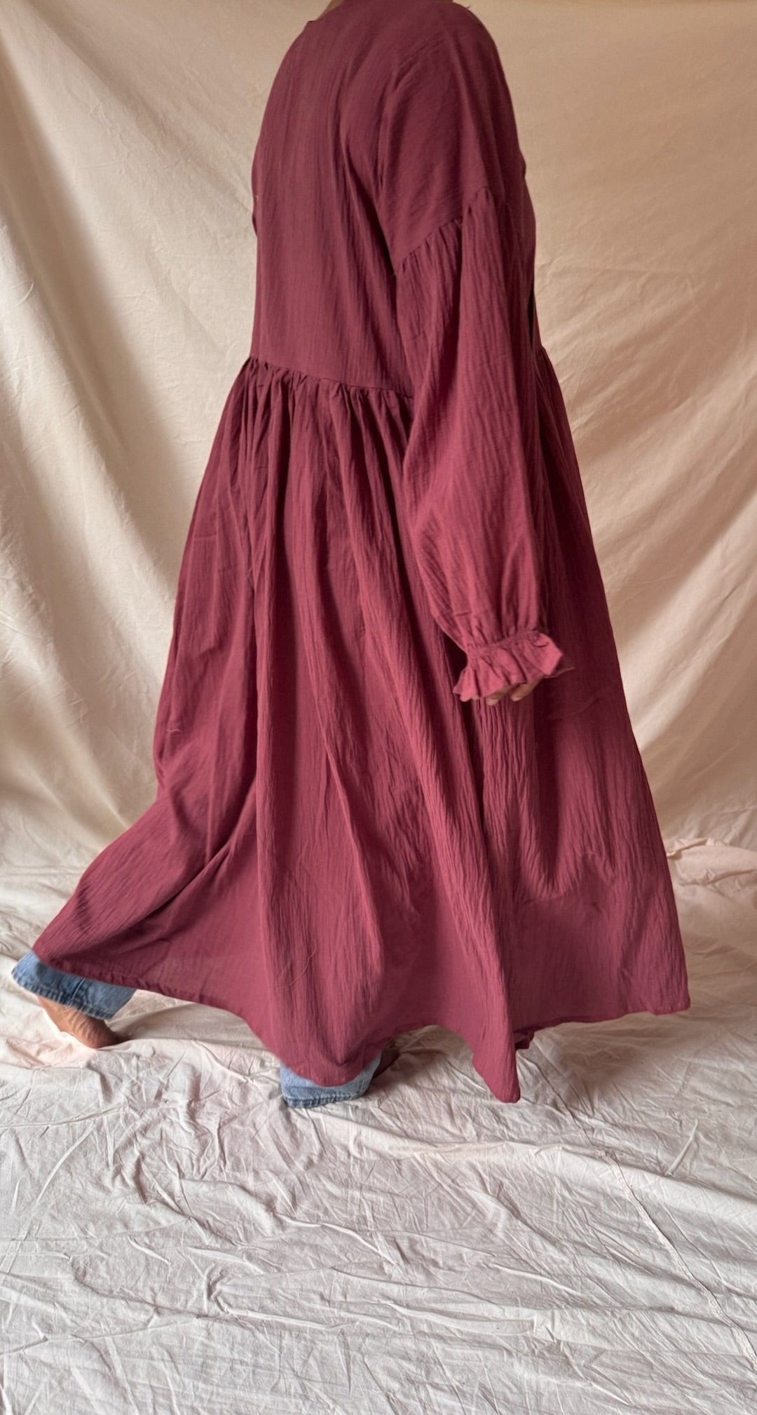 Dalia Cotton Maxi - Plum