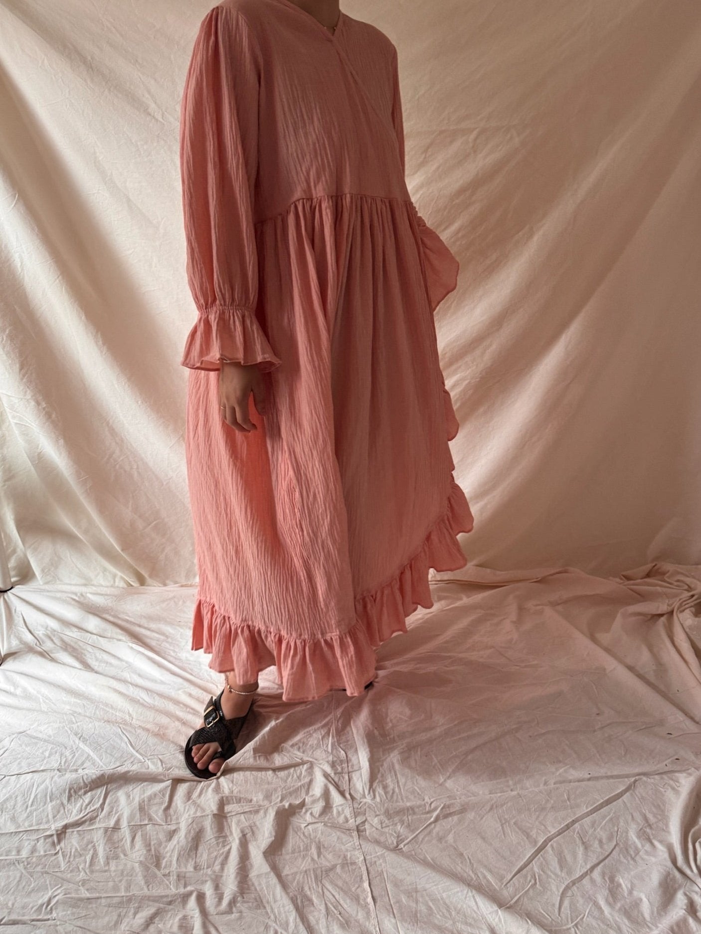 Nourhan Cotton Maxi - Rose