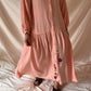 Tala Cotton Embroidered Maxi - Peach