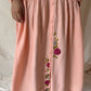 Tala Cotton Embroidered Maxi - Peach